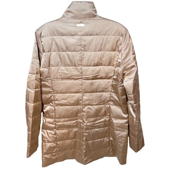 Lilly Pulitzer Jacket Doria Down Puffer Gold Metallic Size 2 - Picture 8 of 14
